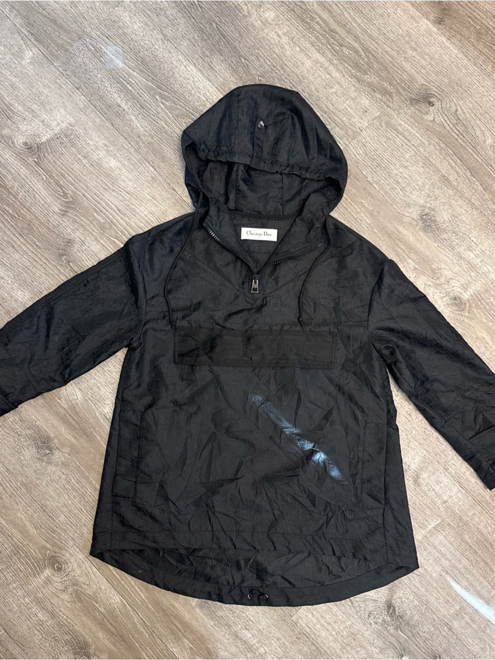 Dior Black Hooded Windbreaker Jacket men size small